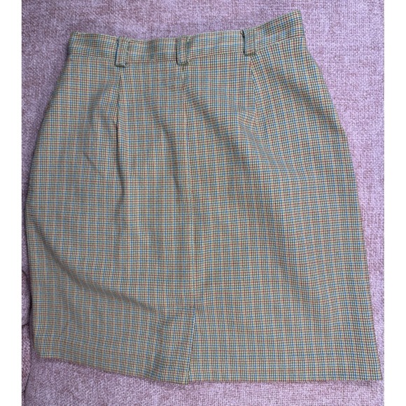 Vintage Lizsport Houndstooth Skirt Womens Size 6 Plaid Career Workwear - Picture 4 of 9